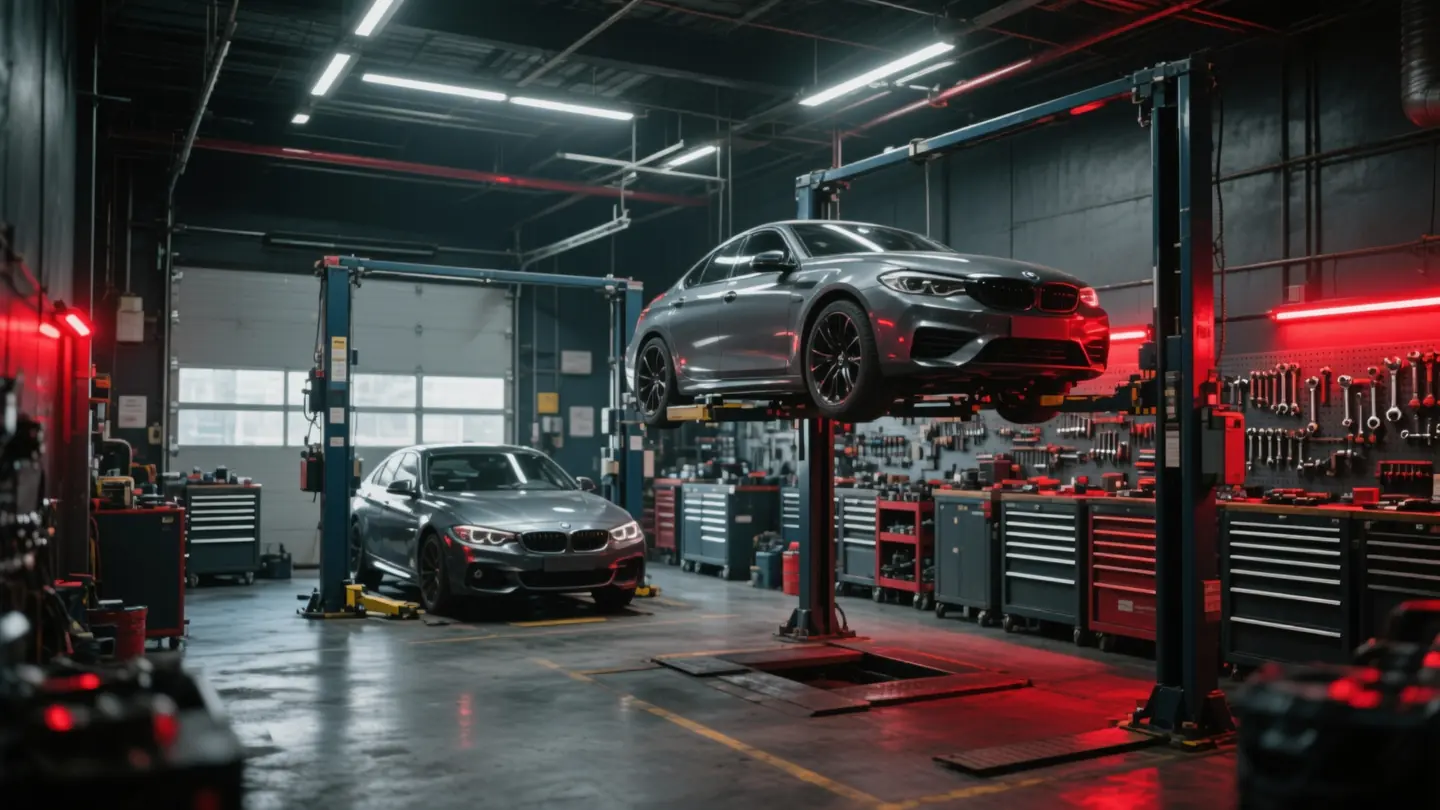 Interior da oficina mecânica CETEC Automotivo em Jacareí SP